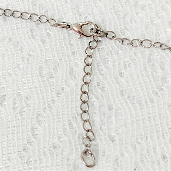 Long necklace Amber and white colors - Picture 6 of 10